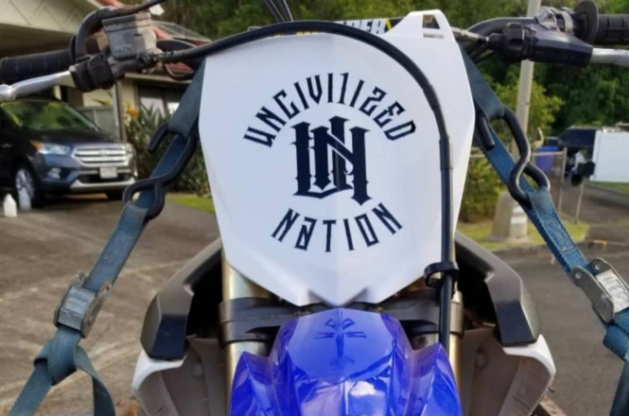 7x7 Uncivi1ized Nation Badge (sticker)
