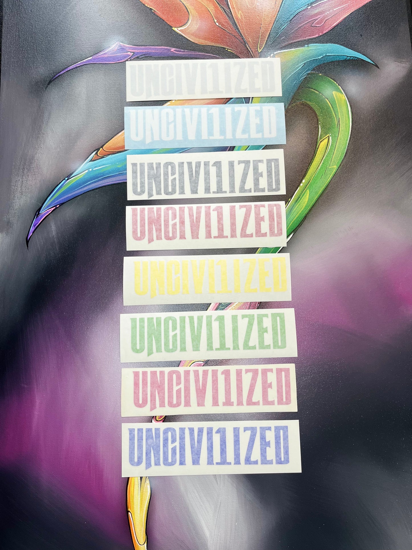 2x8 small banners (stickers)