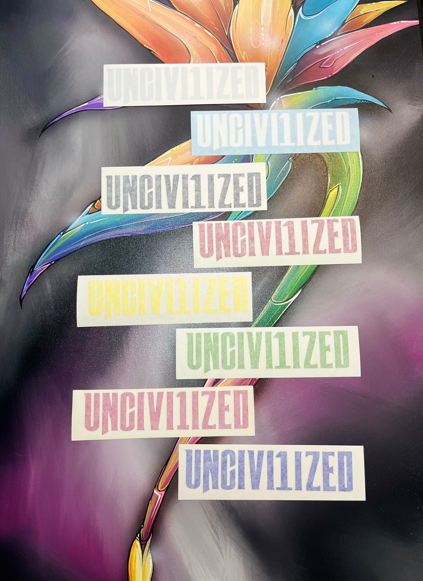 2x8 small banners (stickers)