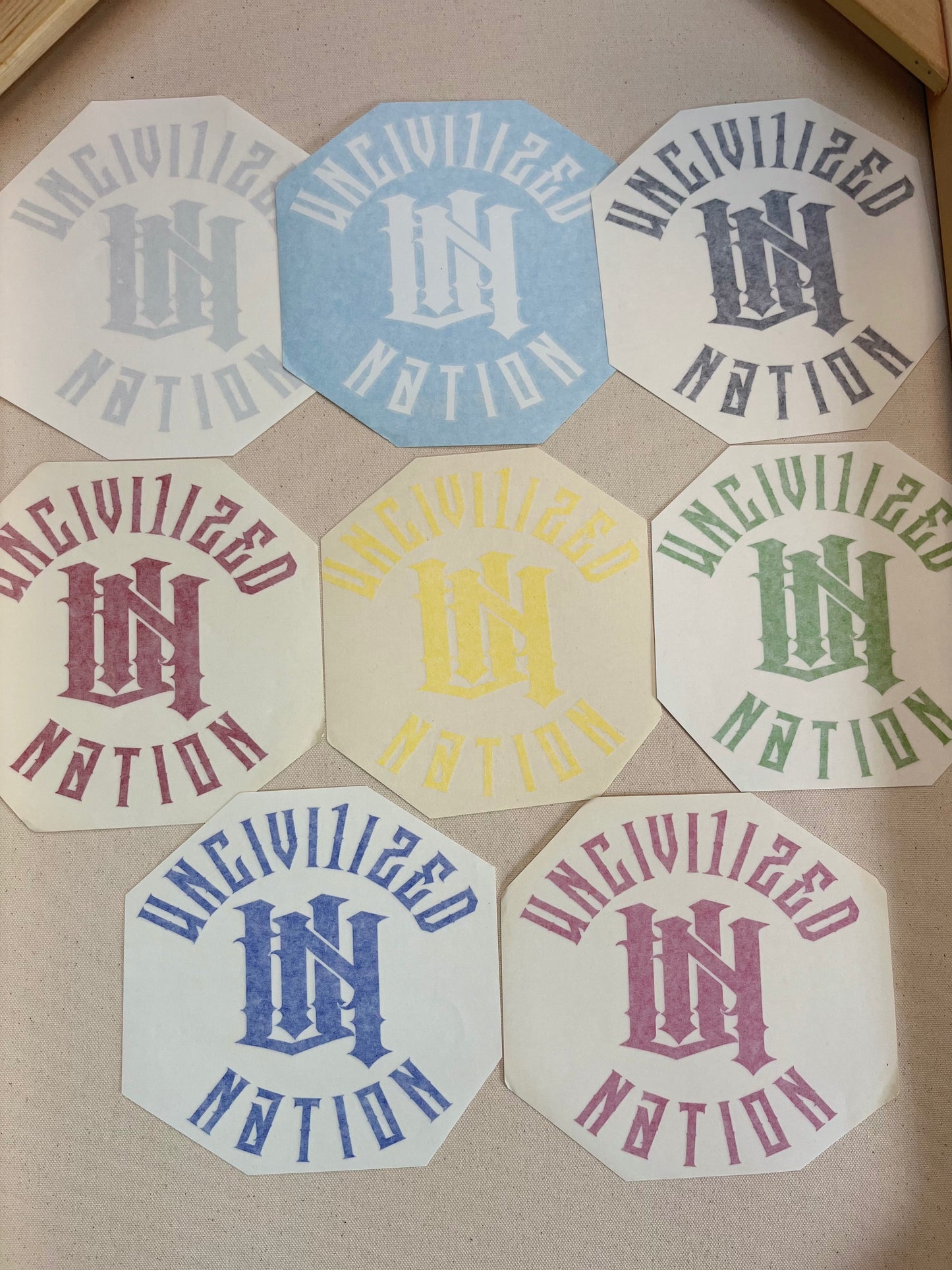 7x7 Uncivi1ized Nation Badge (sticker)