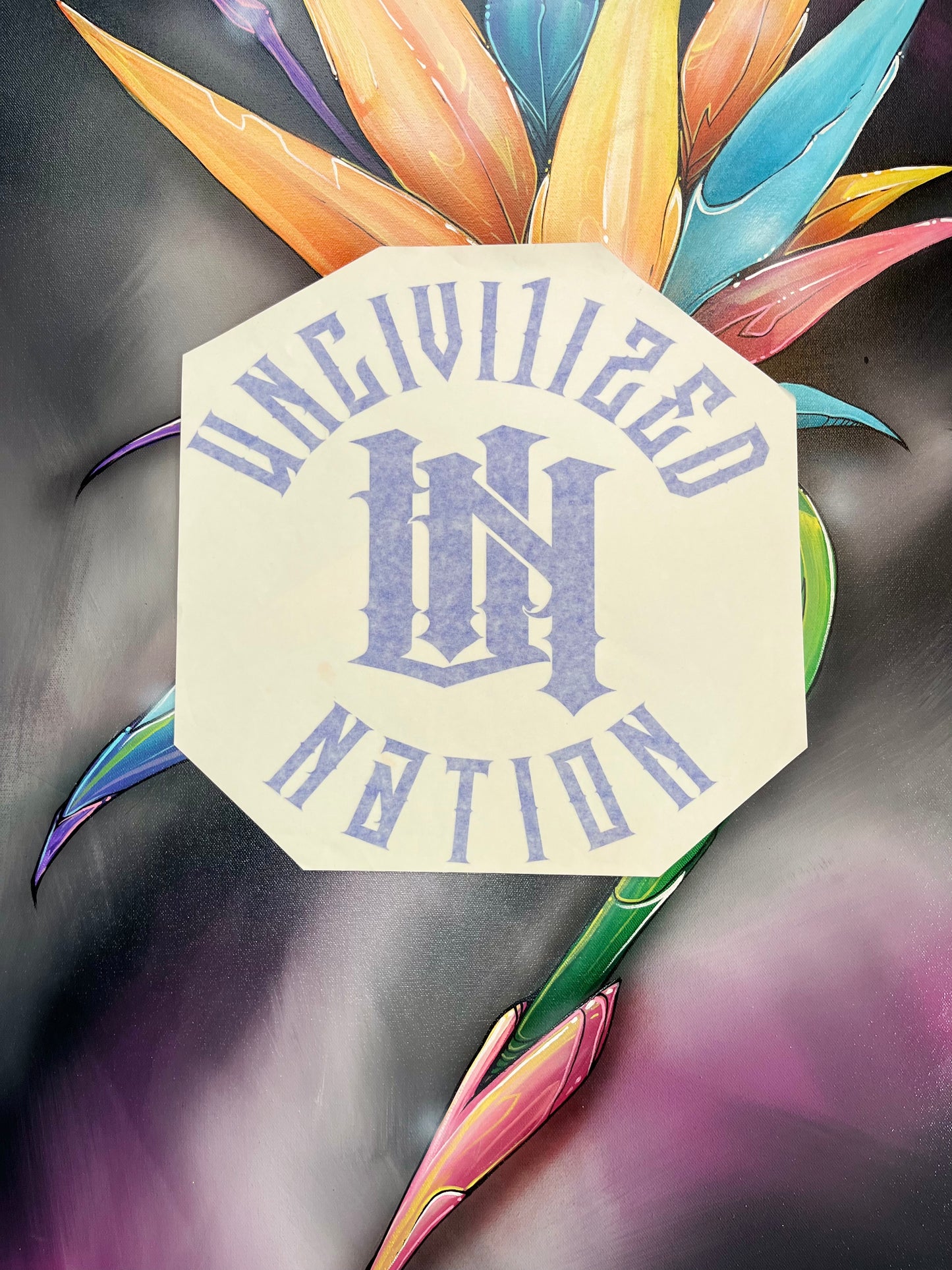 13x13 Uncivi1ized Nation Badge (sticker)