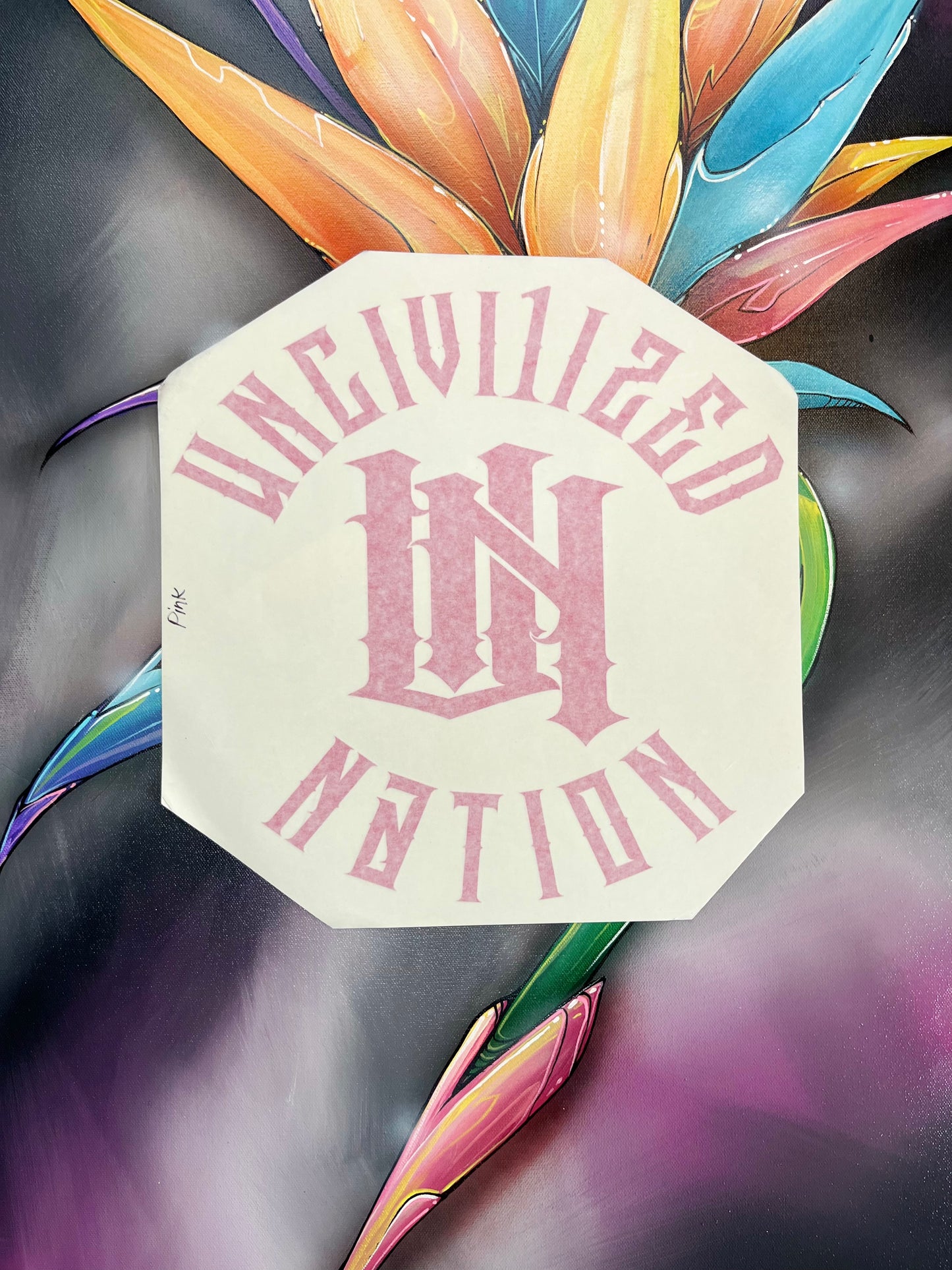 13x13 Uncivi1ized Nation Badge (sticker)