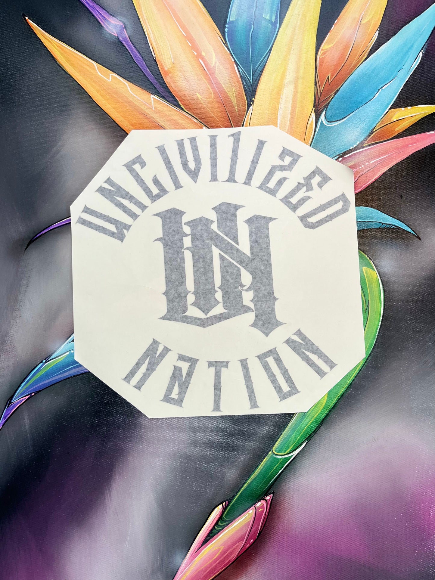 13x13 Uncivi1ized Nation Badge (sticker)